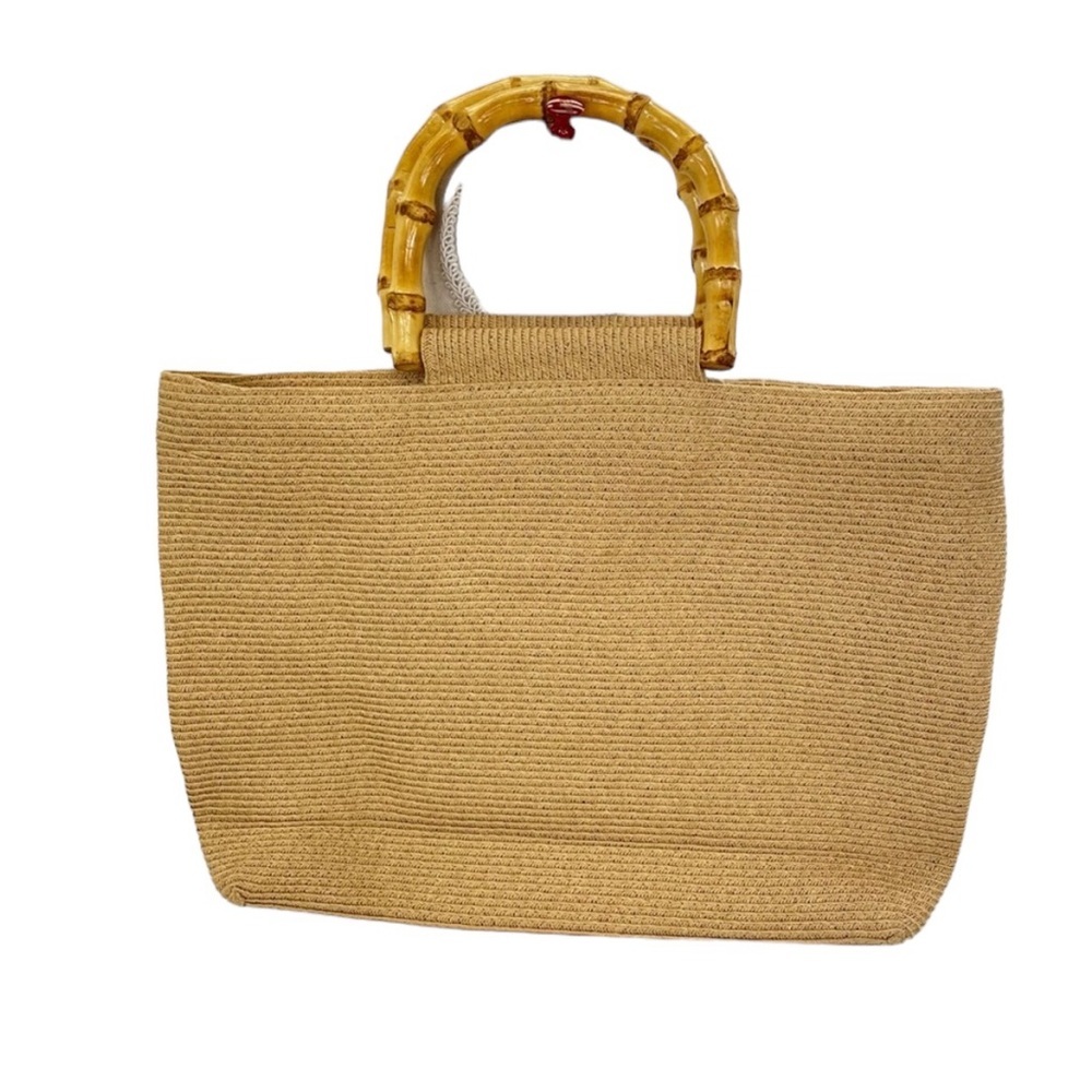 Flora Bella Woven Raffia Purse OS